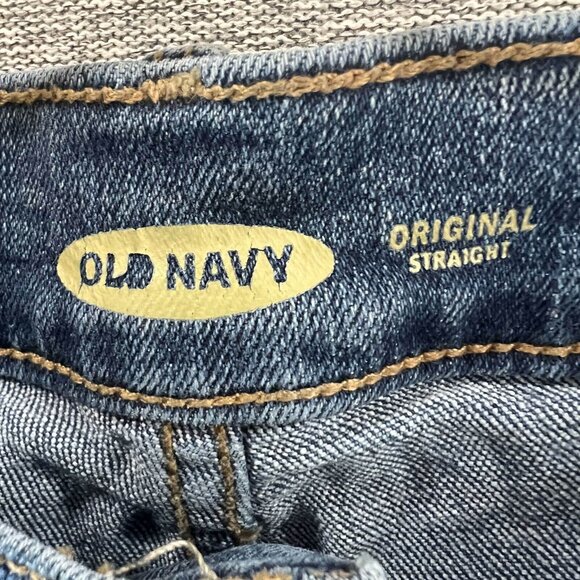 Old Navy Jeans Women's 10L Blue Original Straight Leg Mid Rise Medium Wash Denim - Picture 4 of 11